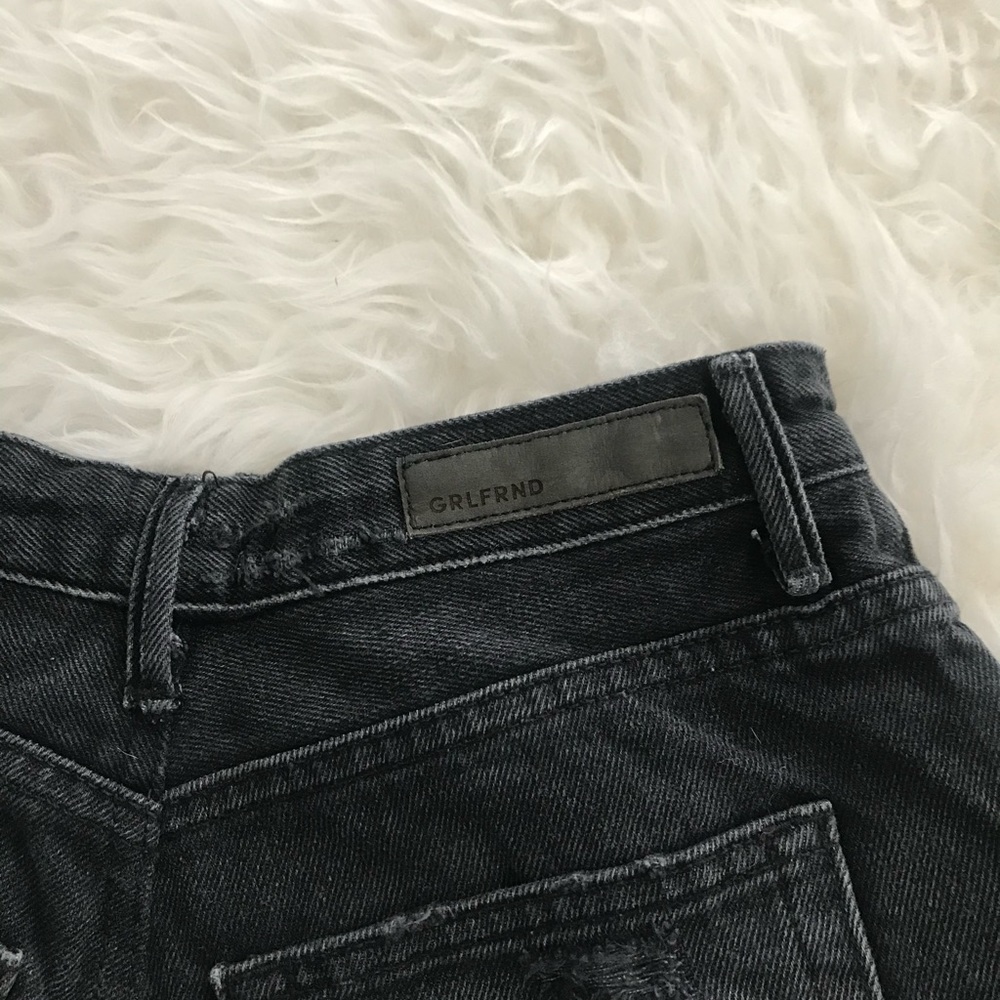 Grlfnd Black Jourdan Distressed Shorts Size 26 Casual - Picture 5 of 7